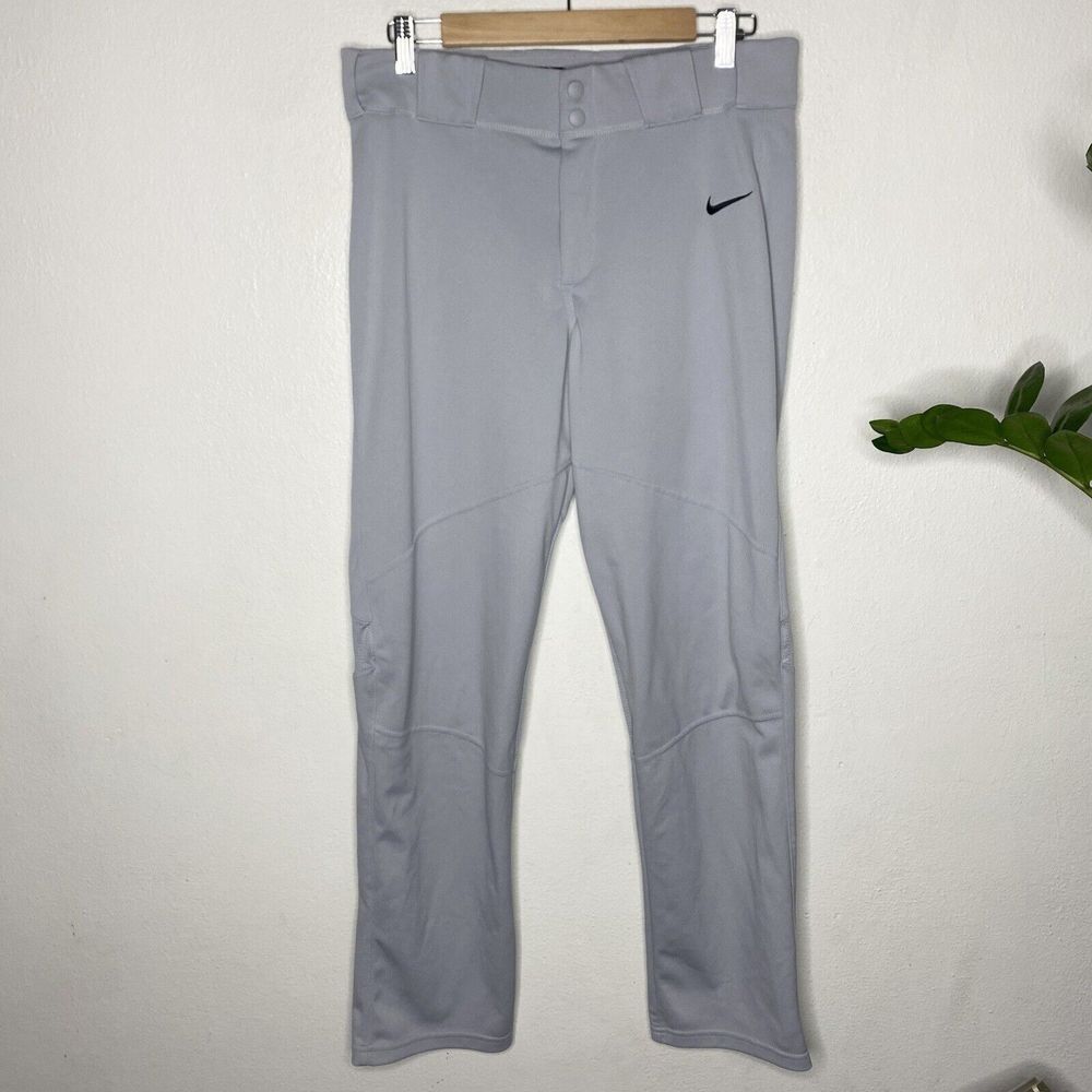 NIKE Vapor Pro Mens Wolf Gray Baseball Pants Mens Size Medium